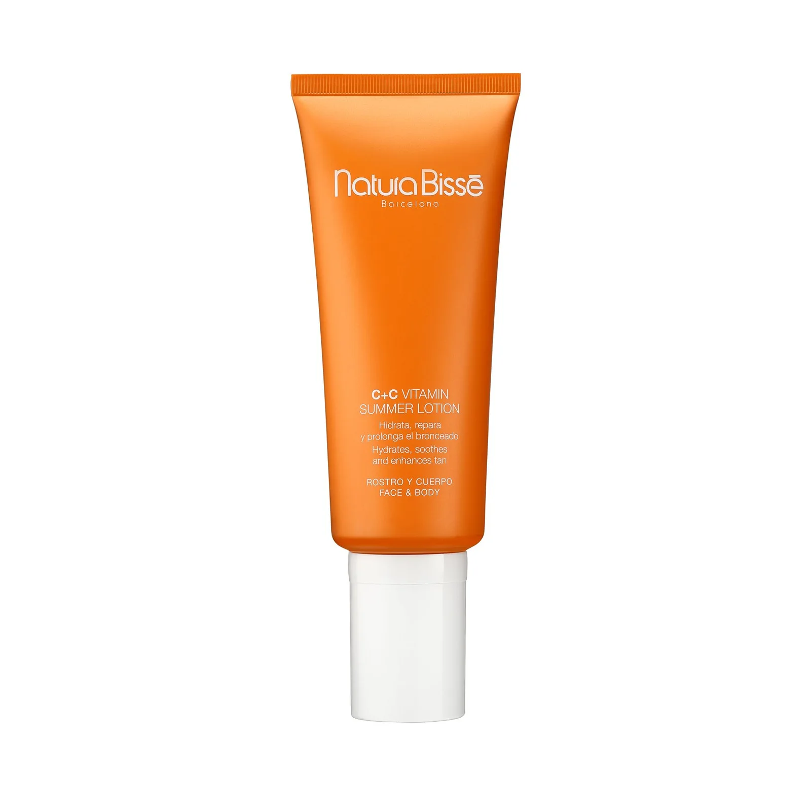 C+C Vitamin Summer Lotion 200 ml Hidrata Repara Prolonga el Bronceado en Rostro y Cuerpo Natura Bisse