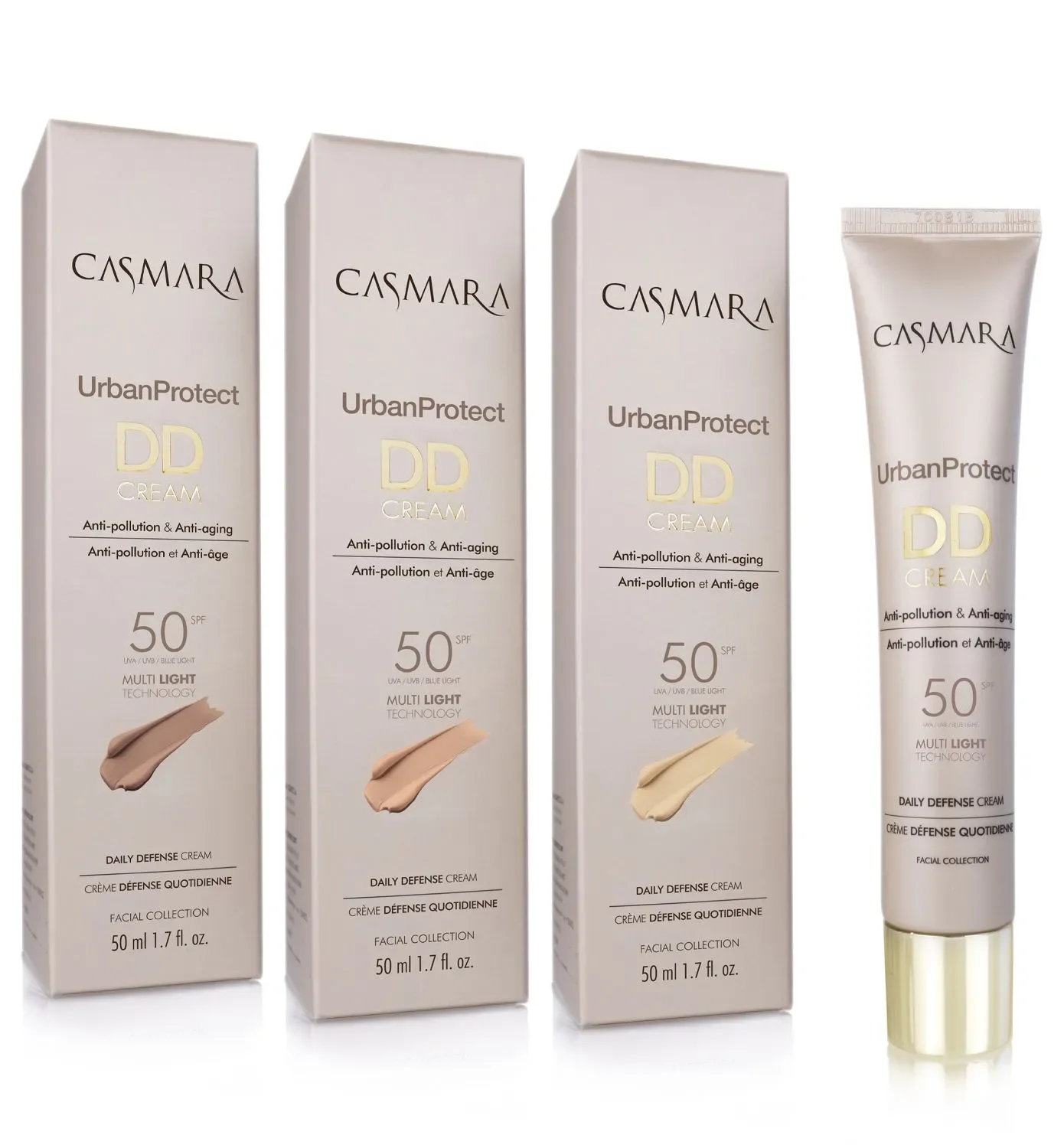 Crema Hidratante con  Color Spf 50 Light 01Dd cream Casmara