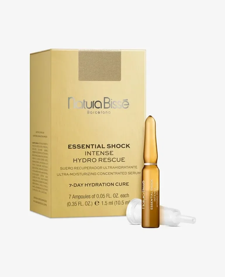 Essential Shock Intense Hydro Rescue 7 amp x1.5 ml Suero recuperador ultrahidratante Natura Bisse