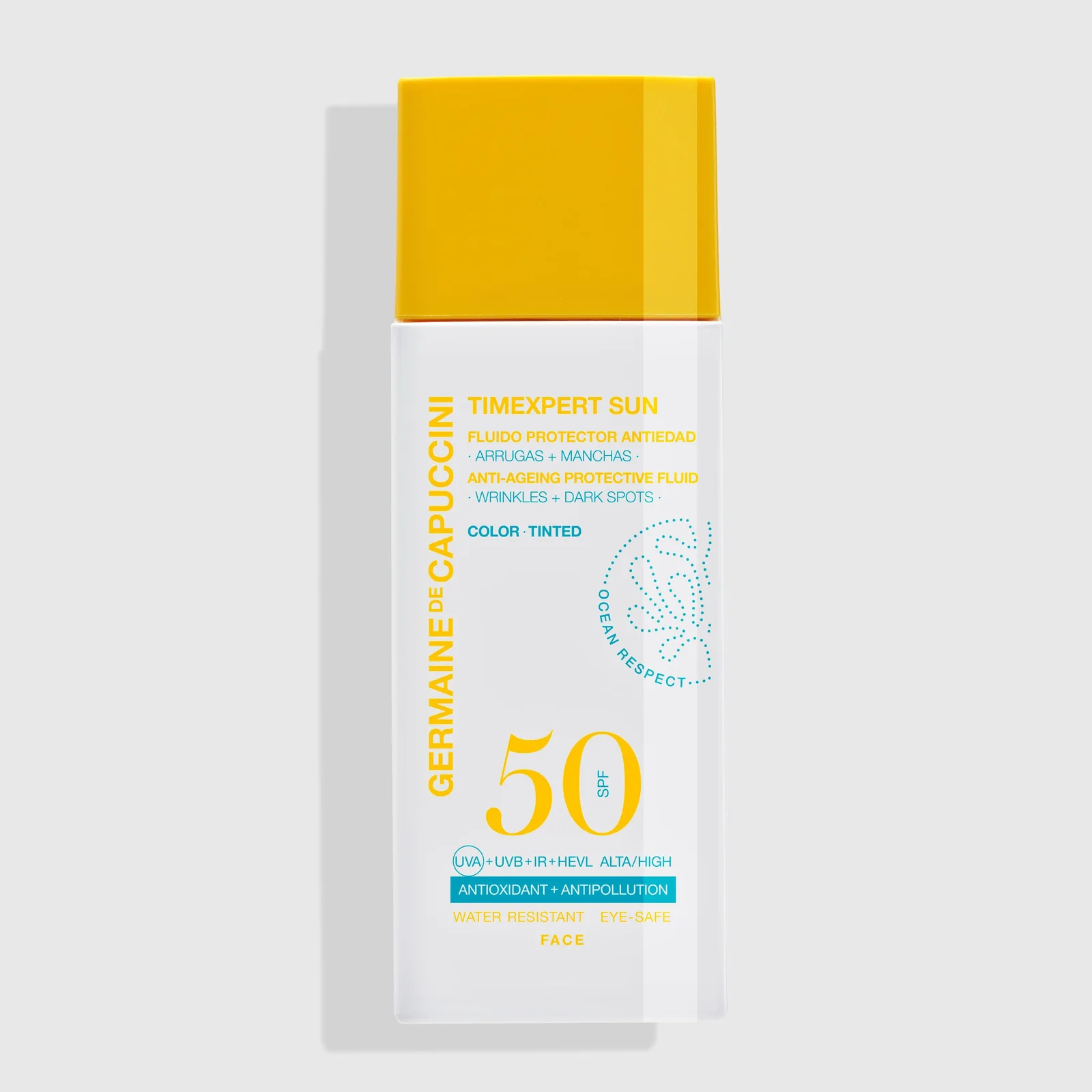 Fluido Color Spf50 Protector Solar Antiedad 50 ml Timexpert Sun Germaine de Capuccini