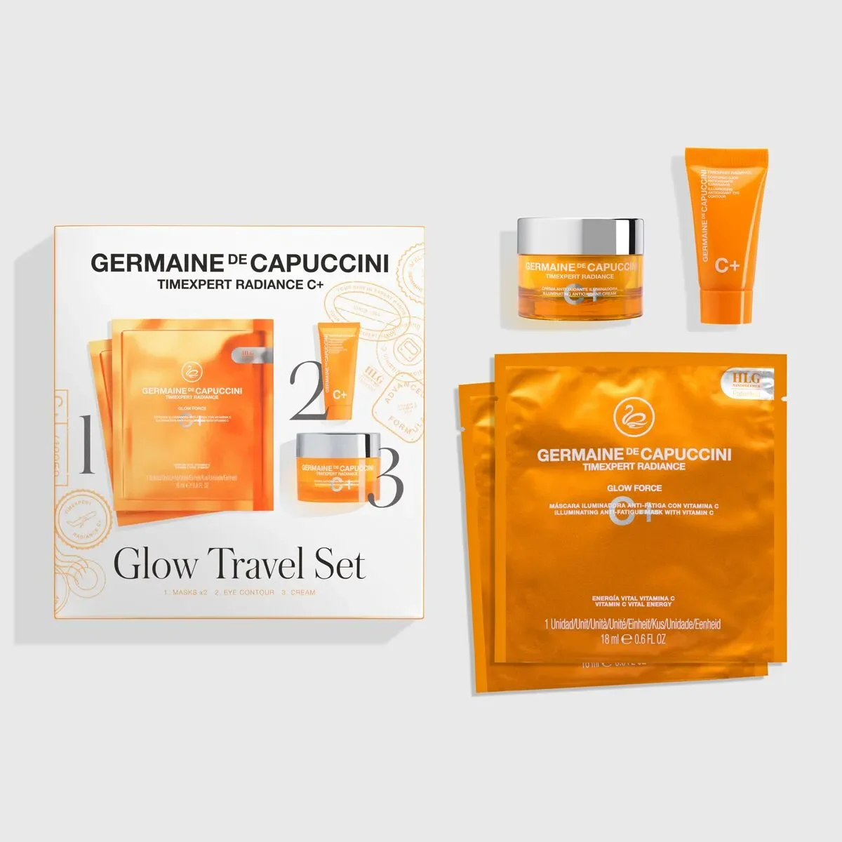 Glow Travel Set Pack ahorro Germaine de Capuccini