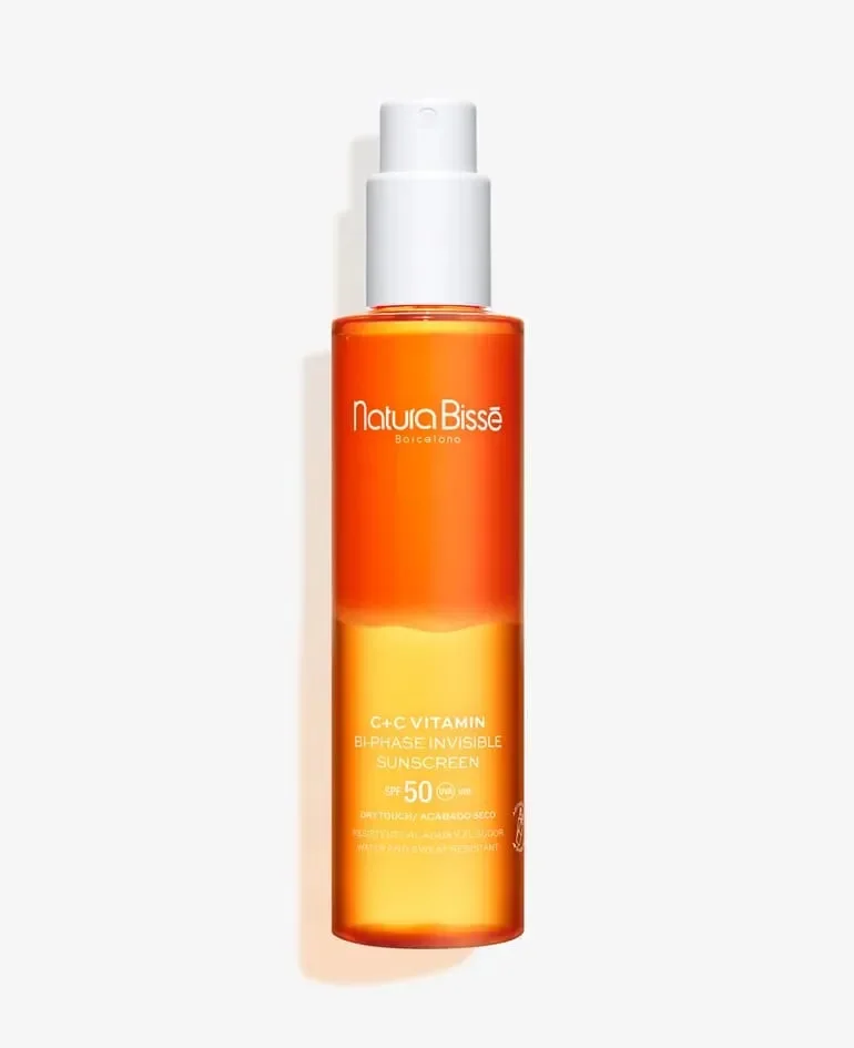 Locion C+C Vitamini SPF 50 Bi-Phase Invisible Sunscreen 200 ml Proteccion Solar para Cuerpo Natura Bisse