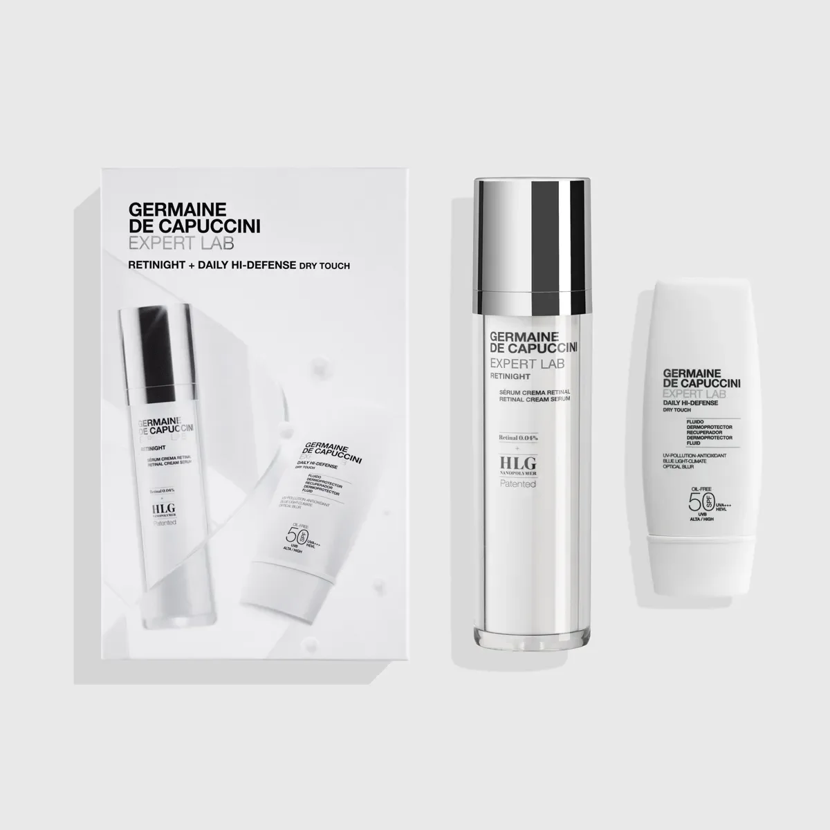 Promo Retinight 50ml + Daily Hi-Defense Dry Tough 30ml Expert Lab Germaine de Capuccini